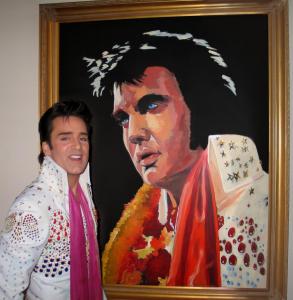 Elvis painting by Steve Connolly