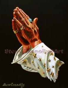 S.Connolly Art Elvis Praying Hands